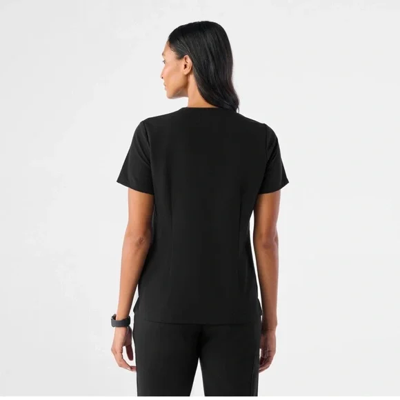 *Brand New* Figs Black Zamora Jogger Pants and Casma Three-Pocket Top Scrub Set - Picture 5 of 8